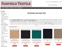 Tablet Screenshot of fairfieldfabrics.com